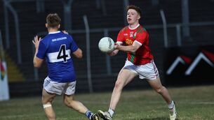 <p>Palatine's Mark Buggy fists over one of his nine points during his team's win over county champions Old Leighlin</p> <p>Palatine's Mark Buggy fists over one of his nine points during his team's win over county champions Old Leighlin</p>