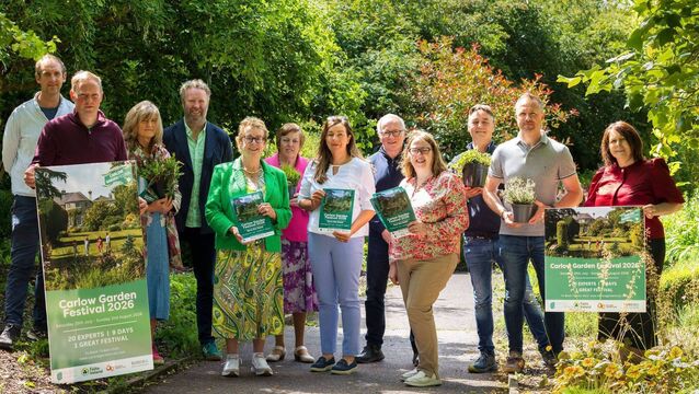 At the launch of Carlow Garden Festival were Ruben Cope (Shankill Castle), Thomas Murphy (Altamont Gardens), Justina McKeever (Hardymount Gardens), Robert Miller (Altamont Plants), Rachel Doyle (Arboretum), Mary Meaney (Leighlinbridge), Justine Carey (Irelands Ancient East), Bryan Leech (Kilgraney House), Eileen ORourke (Carlow Tourism), Trevor Gillespie (Delta Sensory Gardens), David McEvoy (BEAM) and Linda Culleton (Carlow County Council) Photos: Michael ORourke Photography <p>At the launch of Carlow Garden Festival were Ruben Cope (Shankill Castle), Thomas Murphy (Altamont Gardens), Justina McKeever (Hardymount Gardens), Robert Miller (Altamont Plants), Rachel Doyle (Arboretum), Mary Meaney (Leighlinbridge), Justine Carey (Irelands Ancient East), Bryan Leech (Kilgraney House), Eileen ORourke (Carlow Tourism), Trevor Gillespie (Delta Sensory Gardens), David McEvoy (BEAM) and Linda Culleton (Carlow County Council) Photos: Michael ORourke Photography</p>
