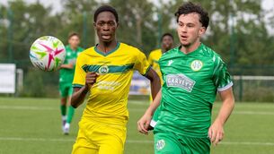 <p>Timmy Adeleye (left) has had a good season with CK Utd's U20s and he could now feature for the club in historic first friendly game this weekend Photo: Michael O'Rourke </p> <p>Timmy Adeleye (left) has had a good season with CK Utd's U20s and he could now feature for the club in historic first friendly game this weekend Photo: Michael O'Rourke </p>