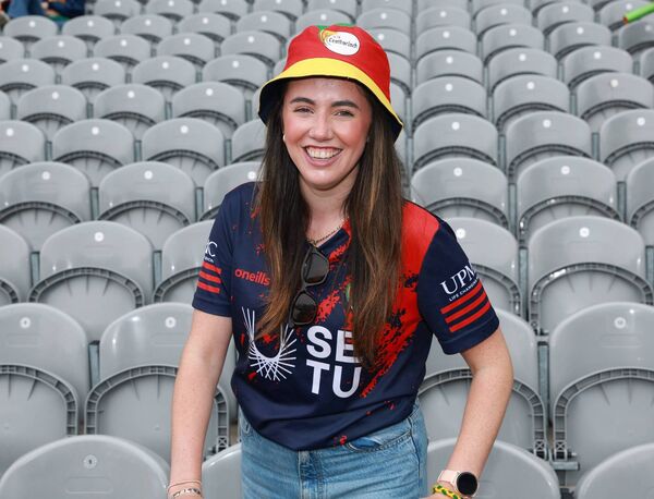 Caoimhe Deering supporting Carlow in Croke Park Caoimhe Deering supporting Carlow in Croke Park