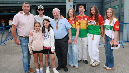 Carlow supporters show their colours in Croke Park