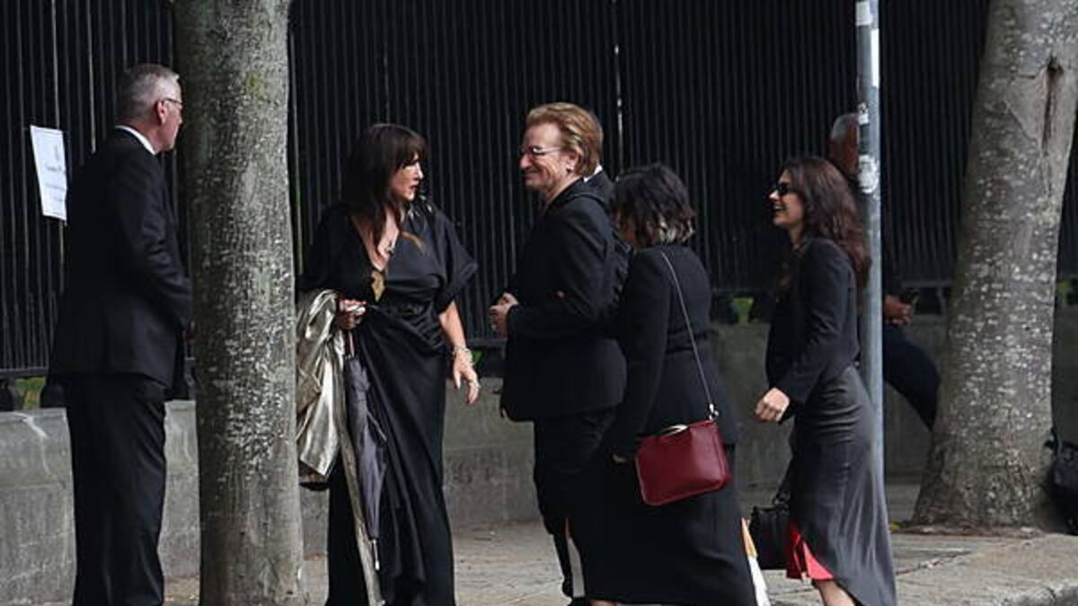Bono and Eddie Vedder join stars for funeral of ‘true Dub’ Glen Hansard