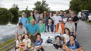 <p>Michael Lyons Jr (second left, middle row) and his mother Winifred Lyons (centre) and their family and friends at the 25th Mick Lyons Memorial Fishing Competition in Bagenalstown Photo: Gordon Kinsella</p> <p>Michael Lyons Jr (second left, middle row) and his mother Winifred Lyons (centre) and their family and friends at the 25th Mick Lyons Memorial Fishing Competition in Bagenalstown Photo: Gordon Kinsella</p>