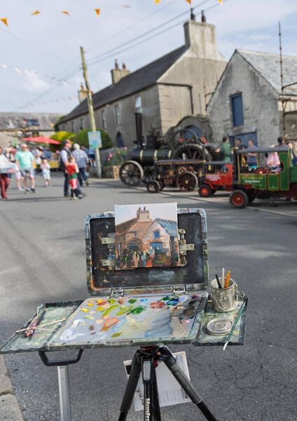Cornelia McCarthy live painting at Rathanna Village Day. Image: Paul Fitzgerald Cornelia McCarthy live painting at Rathanna Village Day. Image: Paul Fitzgerald
