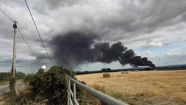 Major fire breaks out at north Dublin scrapyard