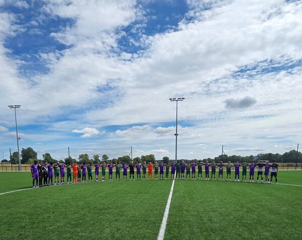 Before the game, players of CK Utd and Wexford came together for a minute's silence for Aoibheann Clarke. A former CK Utd player, 16-year-old Aoibheann tragically died while playing a GAA match in Wexford last week.
