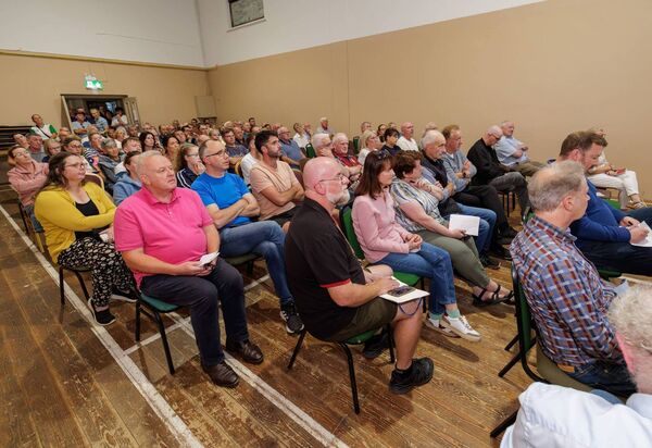 The large attendance at the public meeting in the Rathoe Community Hall regarding the proposed Hydrogen Storage Facility in Rathoe. Pic: © Michael O'Rourke Photography 2026 The large attendance at the public meeting in the Rathoe Community Hall regarding the proposed Hydrogen Storage Facility in Rathoe. Pic: © Michael O'Rourke Photography 2026