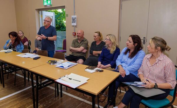Dr David Allen, (Chairperson of the Rathoe Community Group) and members of the Rathoe Community Group hosted a public meeting in the Rathoe Community Hall regarding the proposed Hydrogen Storage Facility in the village. Pic: © Michael O'Rourke Photography 2026 Dr David Allen, (Chairperson of the Rathoe Community Group) and members of the Rathoe Community Group hosted a public meeting in the Rathoe Community Hall regarding the proposed Hydrogen Storage Facility in the village. Pic: © Michael O'Rourke Photography 2026