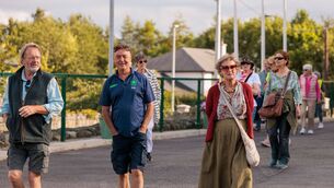 <p>Arriving for the Éanna Ní Lamnha's 'Biodiversity Walk and Talk' in Ballon</p> <p>Arriving for the Éanna Ní Lamnha's 'Biodiversity Walk and Talk' in Ballon</p>