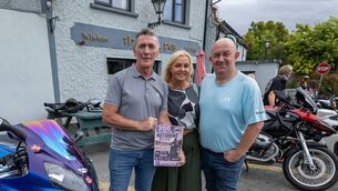 <p>Organisers of the The Mall charity motorbike run cllr Paul Doogue and Haley and Gerry Whelan</p> <p>Organisers of the The Mall charity motorbike run cllr Paul Doogue and Haley and Gerry Whelan</p>
