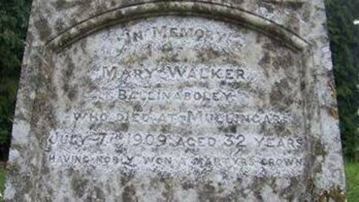 The murder of Leighlinbridge native Mary Walker and a miscarriage of justice