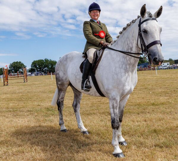 Claire Maher on her horse Tinnakill Jackpot, winner of the Small Hunter Class at the show Claire Maher on her horse Tinnakill Jackpot, winner of the Small Hunter Class at the show