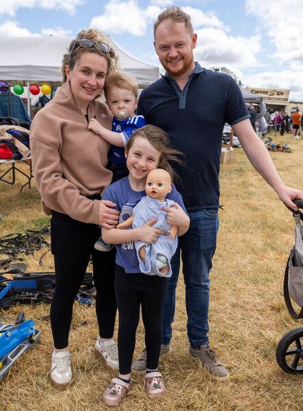 William Murphy and Bridget Bolton with their children, Evie and Liam Og