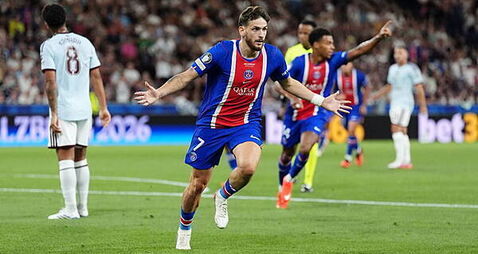Khvicha Kvaratskhelia and Desire Doue give PSG Super Cup win over Aston Villa