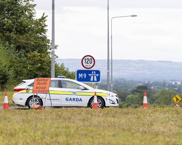 Gardaí have closed a section of the M9 from Junction 3 to Junction 4 Gardaí have closed a section of the M9 from Junction 3 to Junction 4