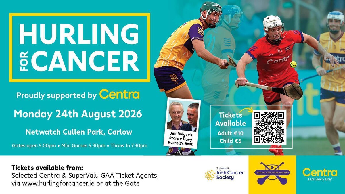 Dion Wall takes part in Hurling for Cancer