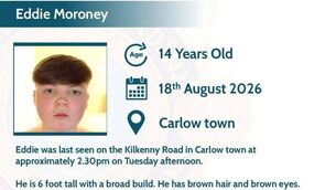 <p>Missing poster from An Garda Síorchána</p> <p>Missing poster from An Garda Síorchána</p>