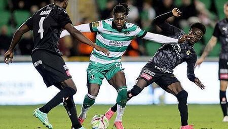 Late goal by Finns sees Shamrock Rovers tied after first leg