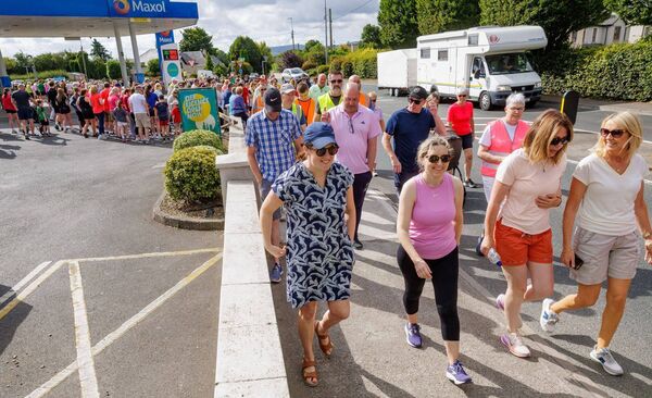 A huge crowd took part in the memorial walk for Andrea Zerafa in Ballon