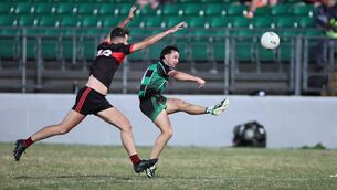 <p>Jamie Clarke's late point proved to be the winner for Bagenalstown Gaels</p> <p>Jamie Clarke's late point proved to be the winner for Bagenalstown Gaels</p>
