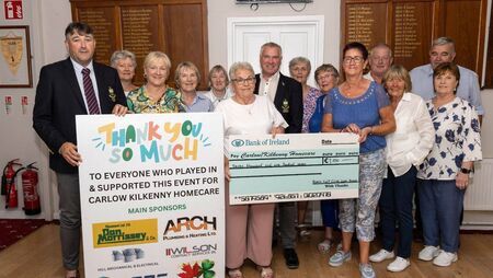 More than €7,000 raised for home care team at Borris golf weekend