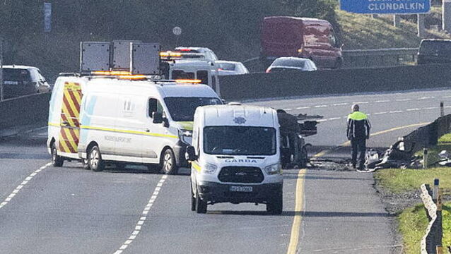 Man and woman (80s) seriously injured in M50 crash