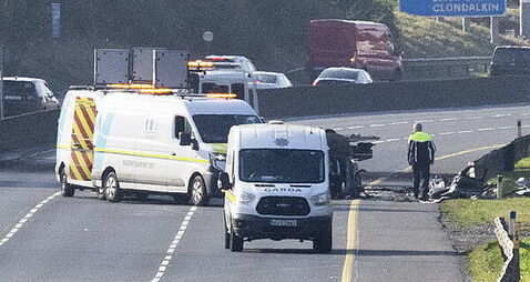 Man and woman (80s) seriously injured in M50 crash