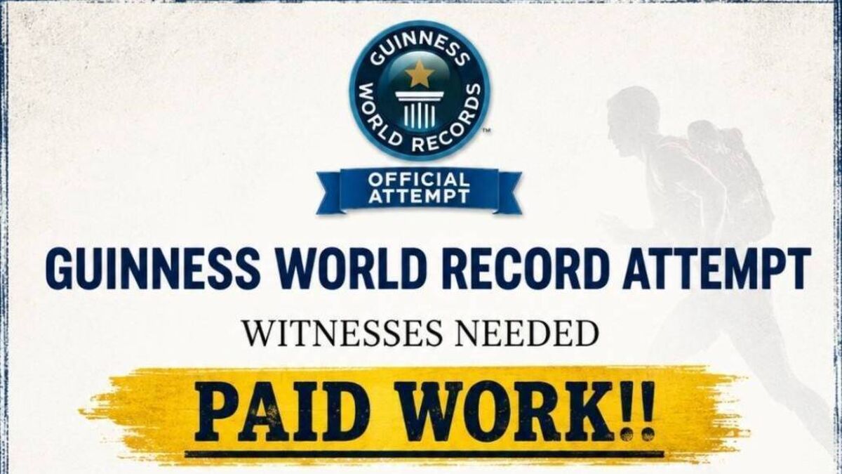 Get Paid to Witness a World Record Attempt in Crettyard
