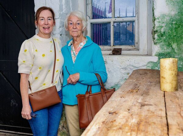 Rosemarie Seitz and Rena O'Toole at the exhibition Rosemarie Seitz and Rena O'Toole at the exhibition