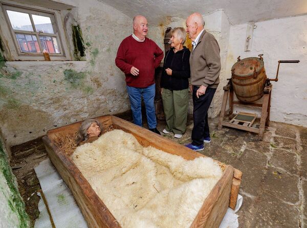 Billy Timmins, Nellie Byrne and John Vernon were pictured in one of the old cells of Baltinglass Courthouse which was open for tours during the exhibition Billy Timmins, Nellie Byrne and John Vernon were pictured in one of the old cells of Baltinglass Courthouse which was open for tours during the exhibition