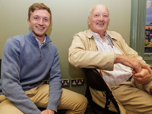 Cllr Daniel Pender with Jim Shannon