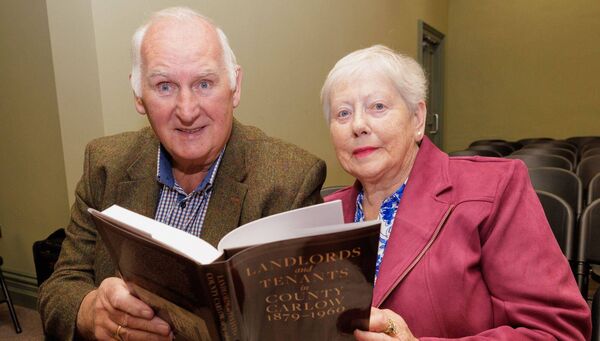 Robin and Nora James peruse the book ahead of its launch