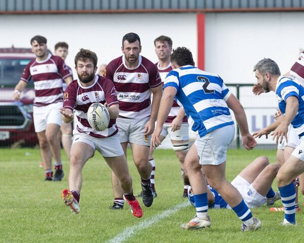 Scrum half, Cian Leonard was a big loss for Tullow when he left the field injured on the stroke of half time. Scrum half, Cian Leonard was a big loss for Tullow when he left the field injured on the stroke of half time.