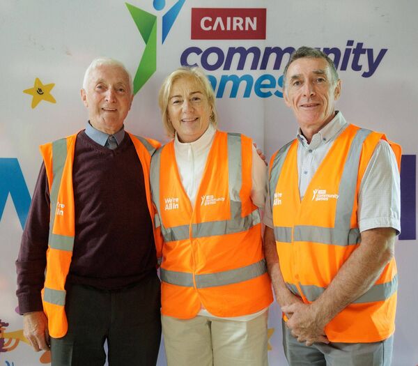 President Carlow Community Games Liam Lyons with Elaine Doogue and cllr Paul Doogue, deputy president of National Community Games at the Cairn Community Games Arts and Culture Finals weekend in Visual Photos: © Michael O'Rourke Photography 2026 President Carlow Community Games Liam Lyons with Elaine Doogue and cllr Paul Doogue, deputy president of National Community Games at the Cairn Community Games Arts and Culture Finals weekend in Visual Photos: © Michael O'Rourke Photography 2026