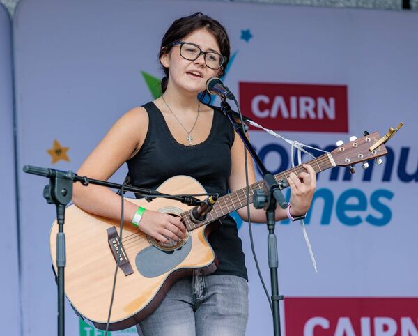 Zoe Ryan from Carlow performing in the U16 singing competition Zoe Ryan from Carlow performing in the U16 singing competition