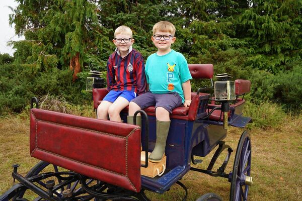 Ollie and Sam Etherton were there to see the elegant carriages and beautiful horses Ollie and Sam Etherton were there to see the elegant carriages and beautiful horses