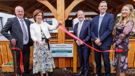 Education minister opens new sensory outdoor class in Baltinglass 
