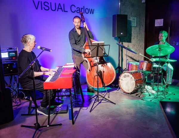 Carole Nelson accompanied by Cormac O'Brien (double bass) and Dominic Mullin (drums) performing during Culture Night in the Visual arts centre in Carlow Photos: Michael O'Rourke Photography Carole Nelson accompanied by Cormac O'Brien (double bass) and Dominic Mullin (drums) performing during Culture Night in the Visual arts centre in Carlow Photos: Michael O'Rourke Photography