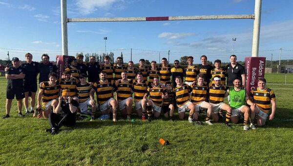 The Newbridge team that left Roscrea with an opening-round win in Division 2A of the Leinster League. The Newbridge team that left Roscrea with an opening-round win in Division 2A of the Leinster League.