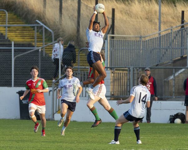 John Phiri displays his athleticism with a high-flying catch while playing for Asca Photo: Pat Ahern John Phiri displays his athleticism with a high-flying catch while playing for Asca Photo: Pat Ahern