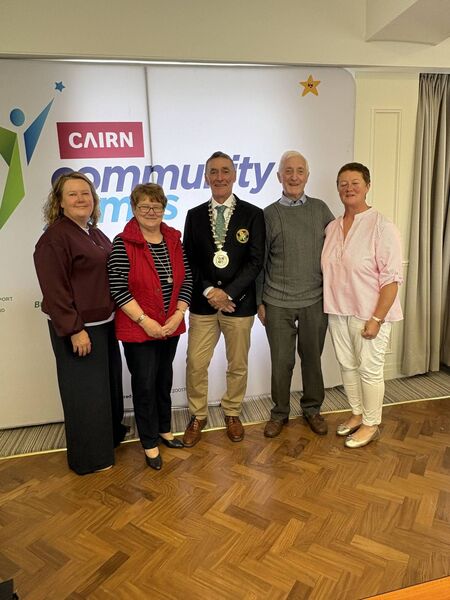 Olive Nolan, chairperson of Carlow Community Games, assistant secretary Eileen Lyons, national president of the community games Paul Doogue, assistant games director Liam Lyons and treasurer Stephen O'Brien