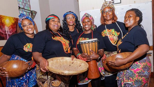 Members of the AHA Storytellers who performed at the African Musings are Kelly Usideme, Mirei Milinganyo, Runyi Okenunde, Jolly O'Rock, Ashanani Jackiesekopa and Zama Menyo