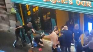 <p>A row broke out outside a pub on Dublin Street, Carlow in which a man's head was kicked twice </p>