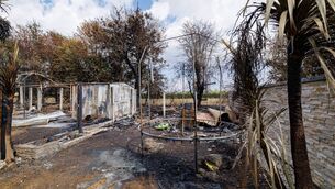 <p>A scene of devastation at Willow Park in Carlow town, following a fire there last month Photo: Michael O'Rourke Photography</p>