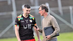 <p>Nationalist reporter Kieran Murphy interviewing Carlow hurling goalkeeper Brian Treacy. Photo: Pat Ahern</p> <p>Nationalist reporter Kieran Murphy interviewing Carlow hurling goalkeeper Brian Treacy. Photo: Pat Ahern</p>