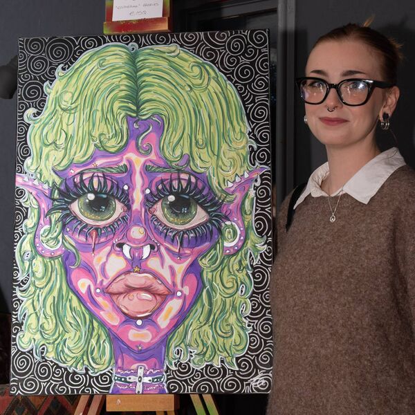 Katelyn Dunne and her art Katelyn Dunne and her art