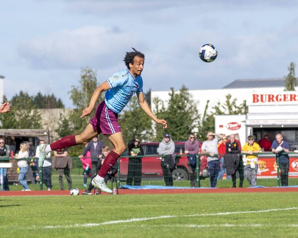 Mamadou Doumbia opens the scoring for CK United with a flying header Photo: Aisling Hyland Mamadou Doumbia opens the scoring for CK United with a flying header Photo: Aisling Hyland