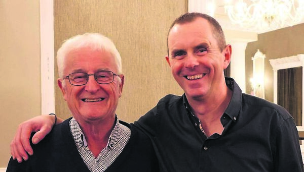 Eamonn Byrne with lecturer John Kelly Eamonn Byrne with lecturer John Kelly