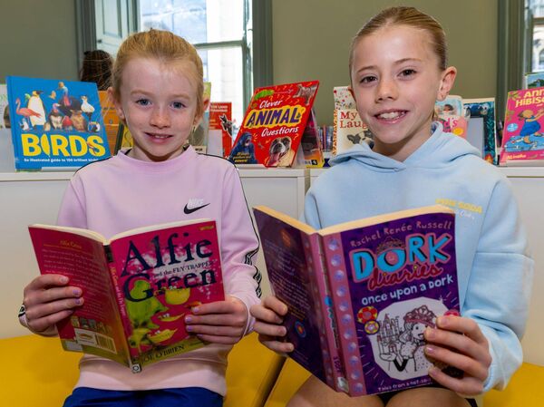 Martha and Ruth Homan were delighted with the choice of books on offer Martha and Ruth Homan were delighted with the choice of books on offer
