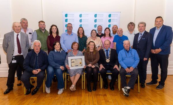 Members of Ballymurphy Tidy Towns were presented with a certificate of recognition by cathaoirleach of Carlow County Council Tommy Kinsella during a night of celebration in Carlow Town Hall Members of Ballymurphy Tidy Towns were presented with a certificate of recognition by cathaoirleach of Carlow County Council Tommy Kinsella during a night of celebration in Carlow Town Hall